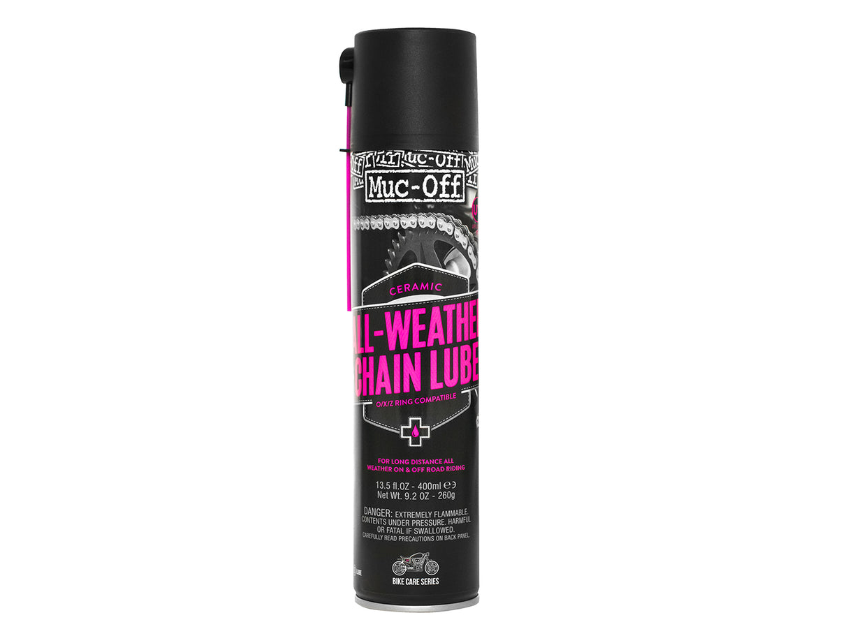 Muc Off Motorcycle All Weather Chain Lube 400ml(aerosol)(12) - black