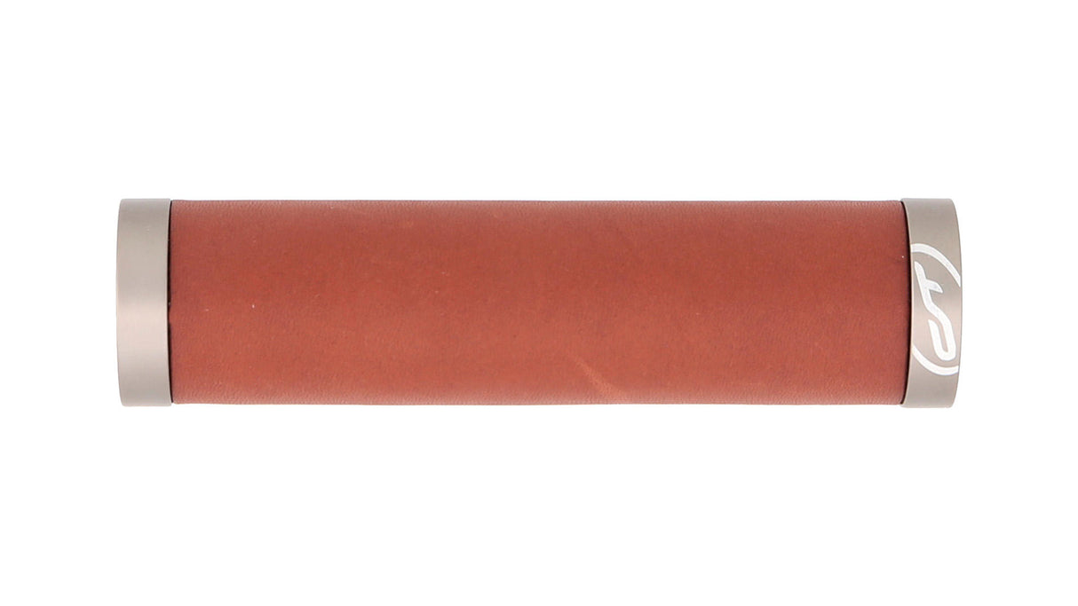 Traveller Griffe aus Echtleder - Lenkerklemmung - braun