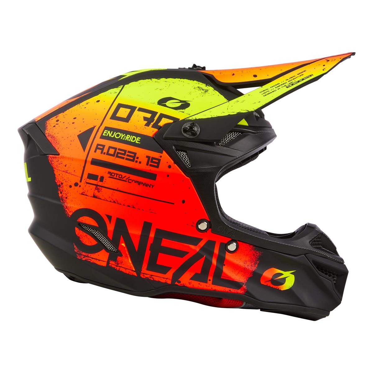 5SRS Polyacrylite Helm SCARZ black/red/yellow