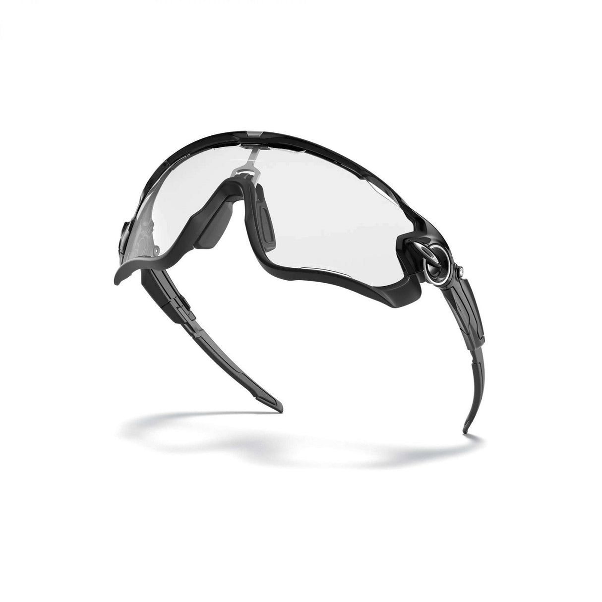 Jawbreaker Sonnenbrille - Polished Black - Clear Black Iridium Photochromic Activated