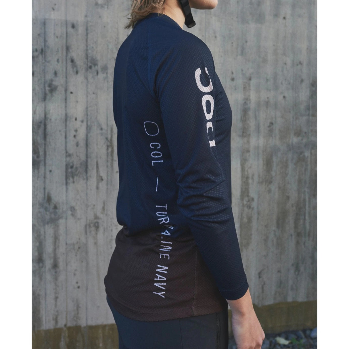 Women's MTB Pure LS Jersey - Turmaline Navy/Axinite Brown