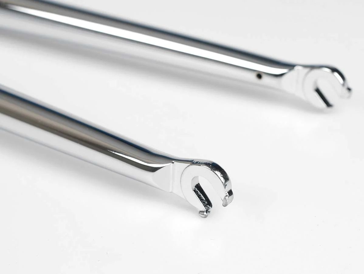 Fourche de piste classique chromée 1'' fileté 700c