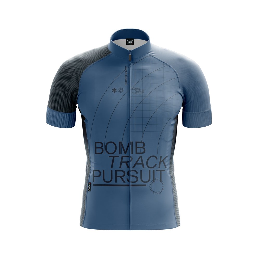 Grids and Guides Kurzarm Trikot - blau