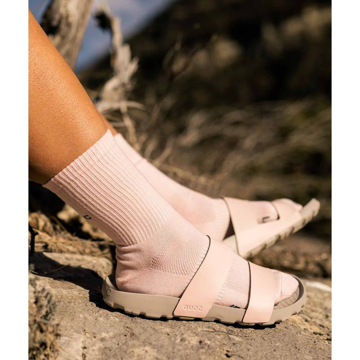 All Road Sock - Dusty Pink