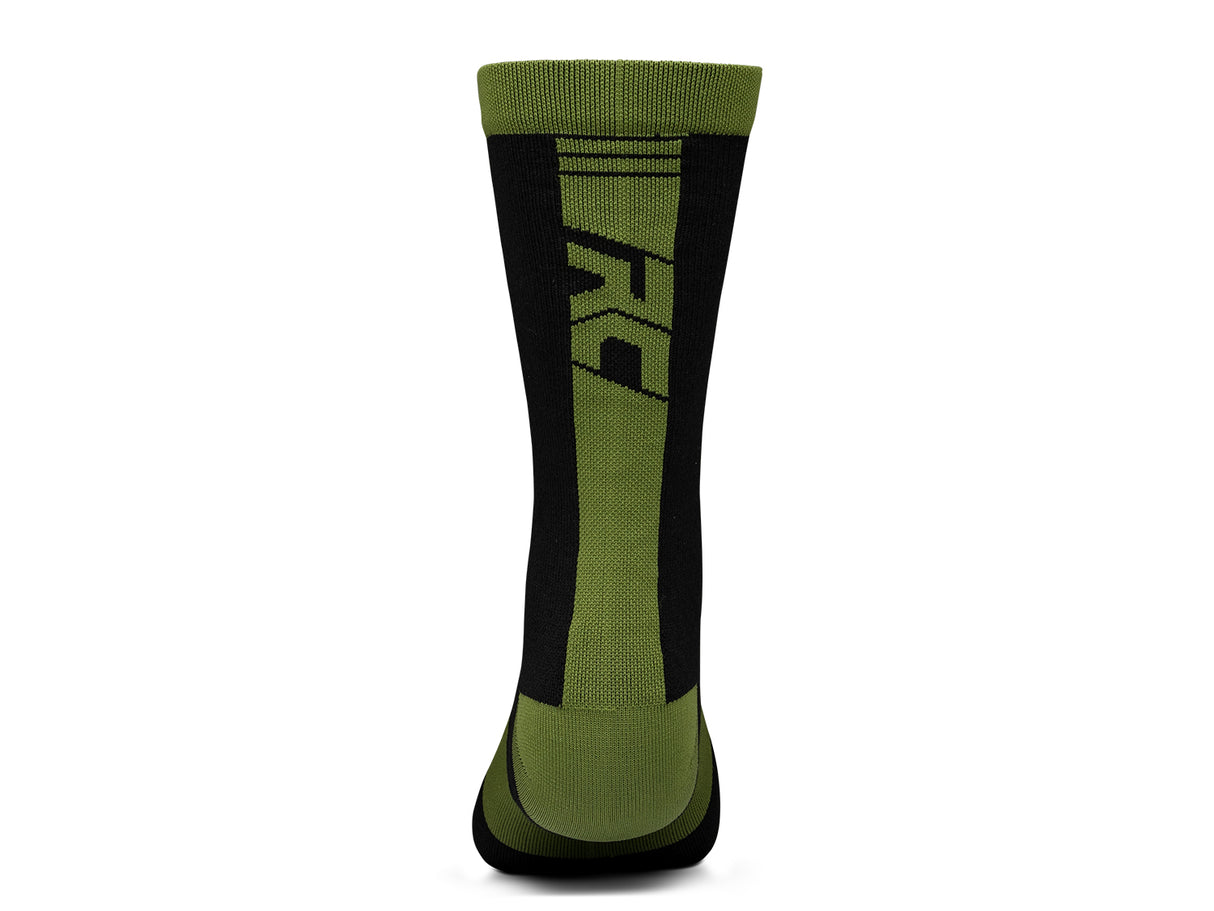 Mullet Merino Socks - Black/Olive