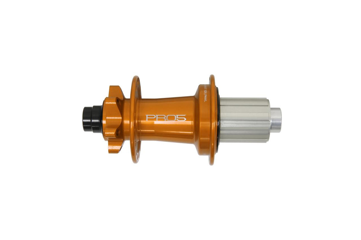 Pro 5 Hinterradnabe 32 Loch - orange - Shimano Aluminium Freilauf