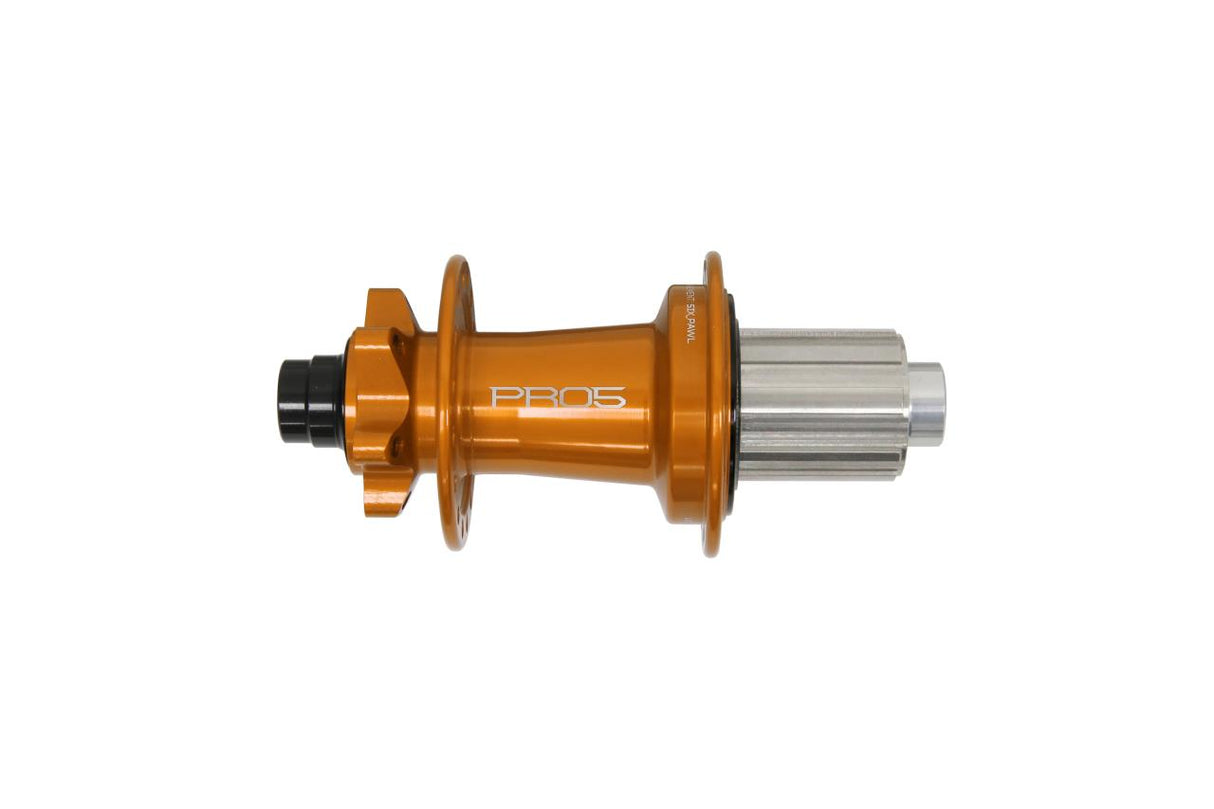 Pro 5 Hinterradnabe 32 Loch - orange - Shimano Stahl Freilauf