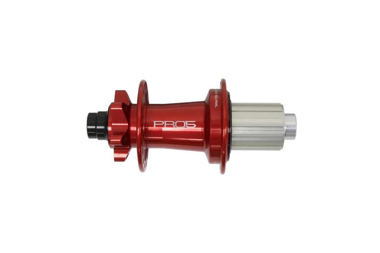 Pro 5 Hinterradnabe 32 Loch - rot - Shimano Aluminium Freilauf