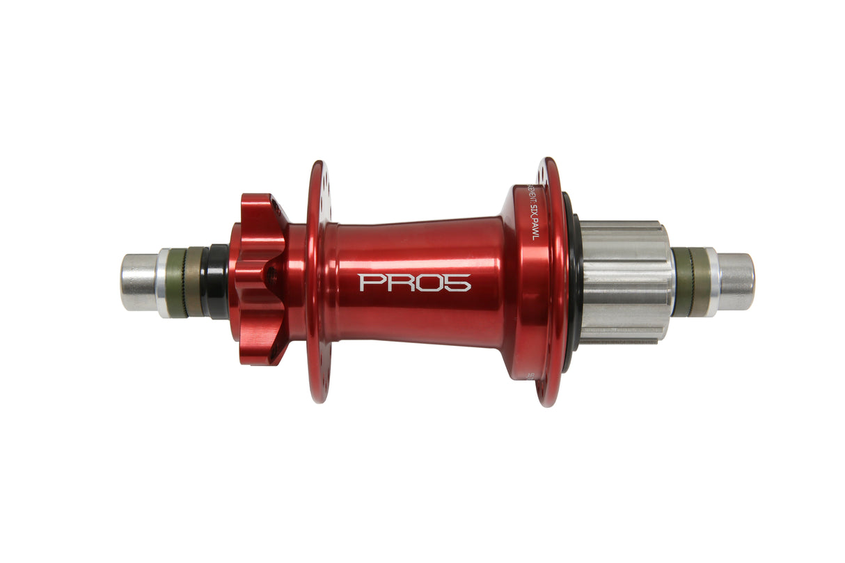 Pro 5 Trial/Singlespeed Hinterradnabe rot 32 Loch - 135 mm Bolt In Hope