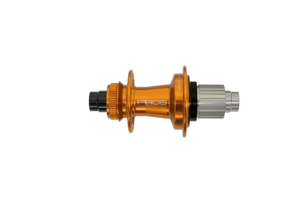 Pro 5 Hinterradnabe 32 Loch - Centerlock - orange - Shimano Microspline Freilauf