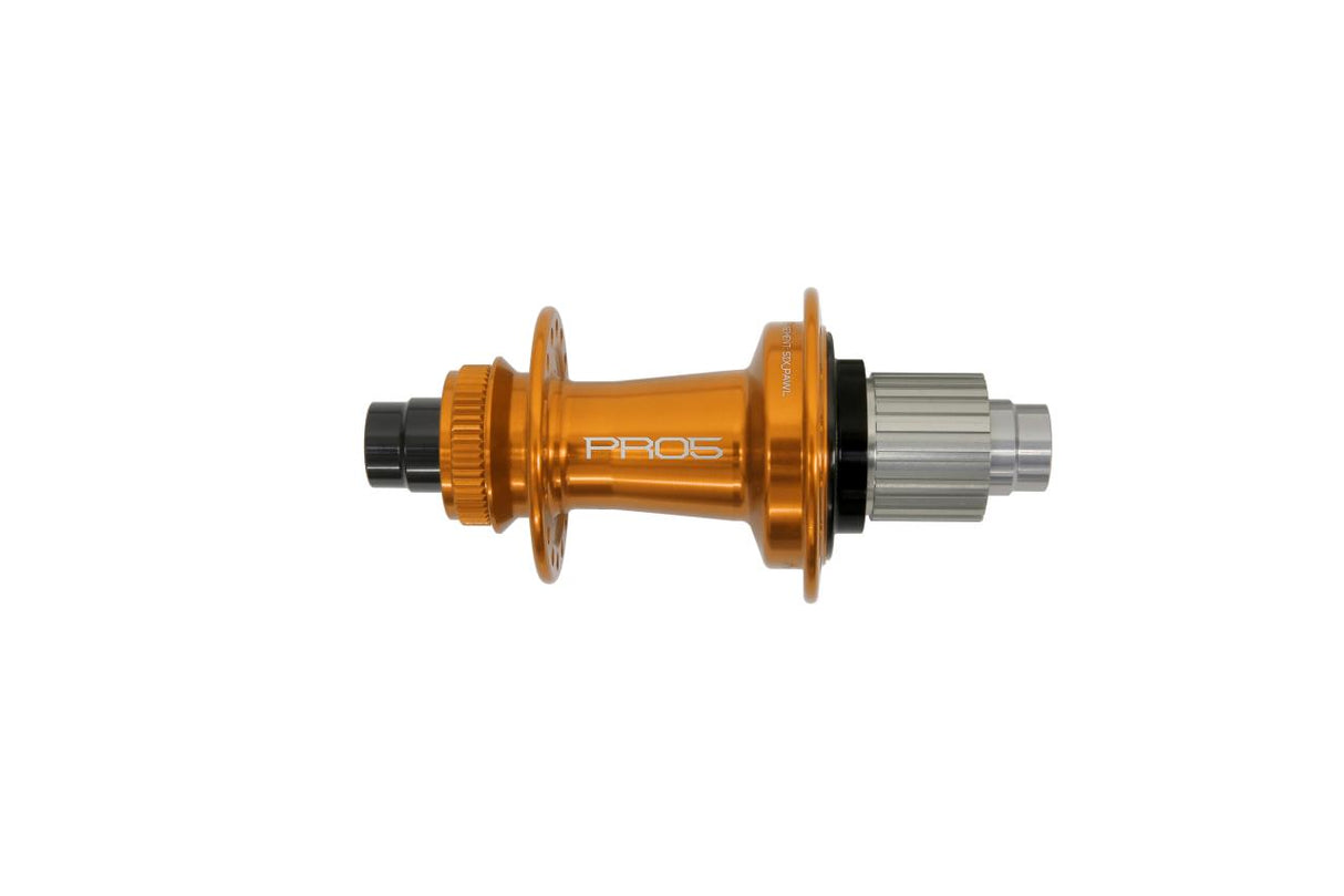 Pro 5 Hinterradnabe 32 Loch - Centerlock - orange - Shimano Microspline Freilauf