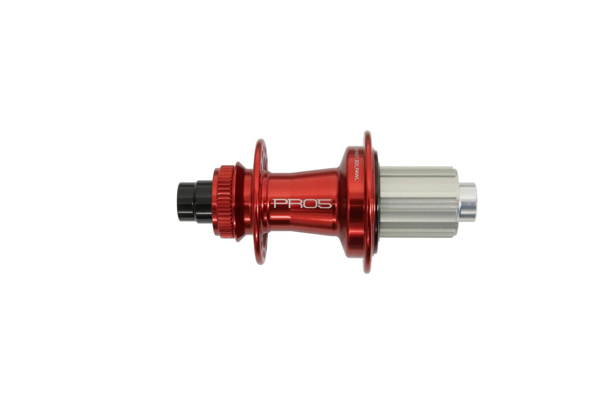Pro 5 Hinterradnabe 32 Loch - Centerlock - rot - Shimano Aluminium Freilauf
