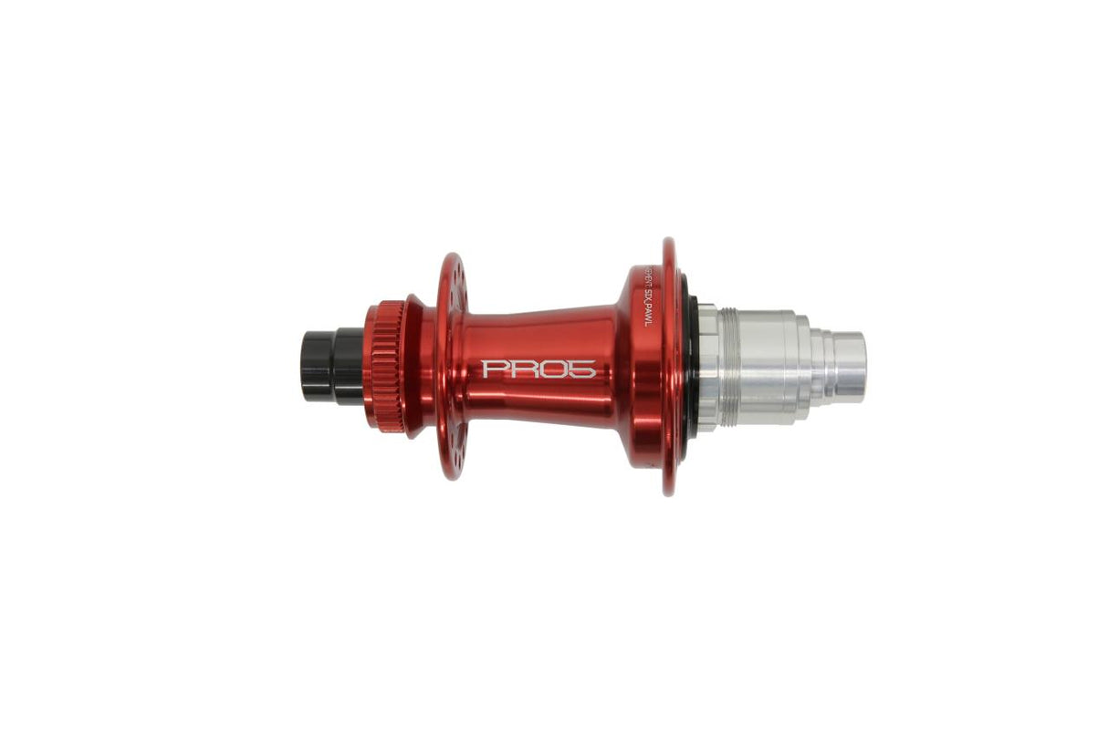 Pro 5 Hinterradnabe 32 Loch - Centerlock - rot - Sram XD Freilauf