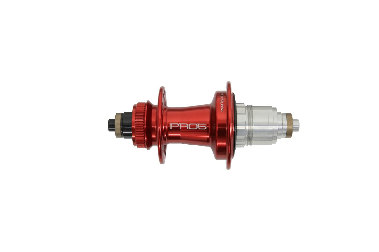 Pro 5 Hinterradnabe 32 Loch - Centerlock - rot - Sram XDR Freilauf