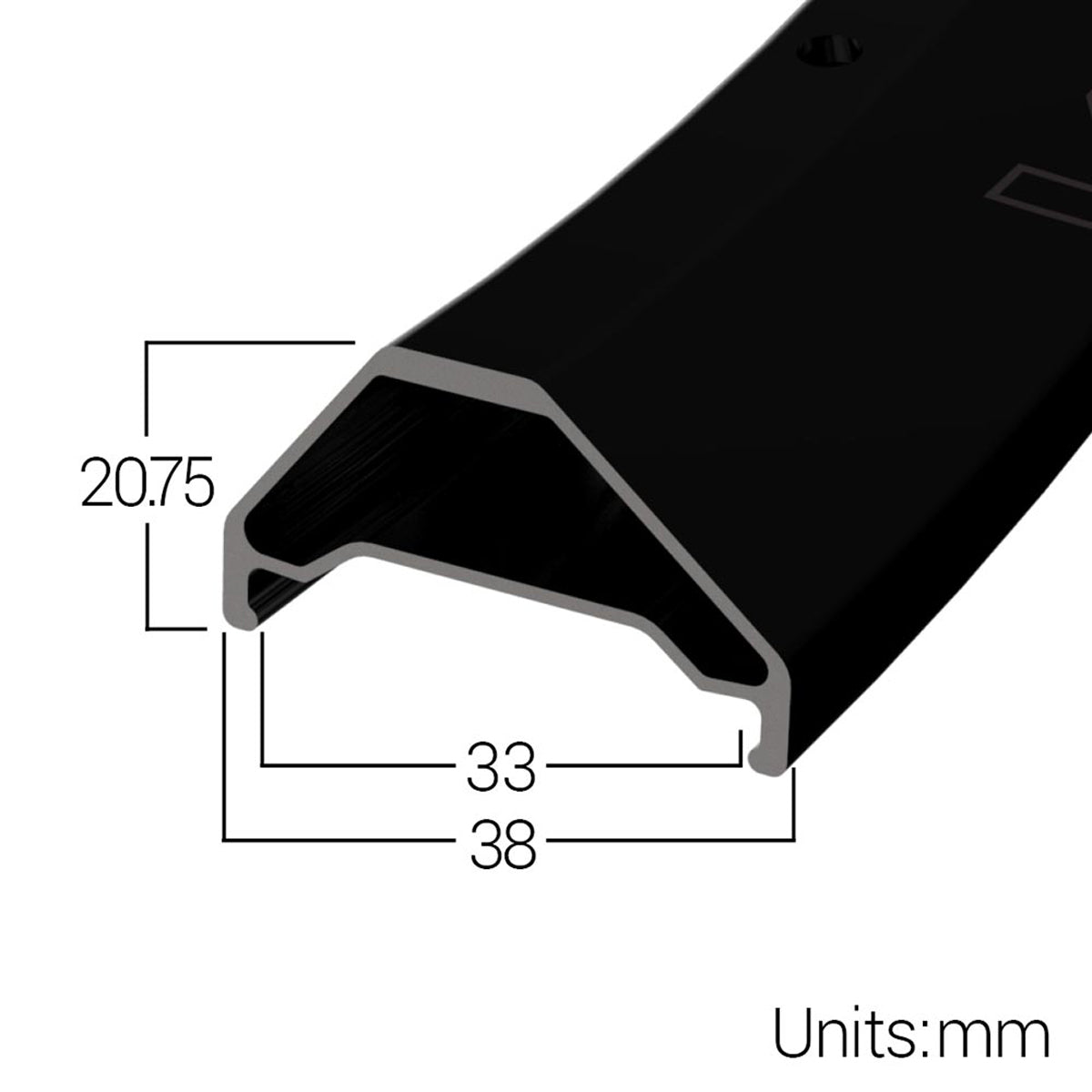Vortex MT 29'' Supadrive HG Hinterrad - Schwarz