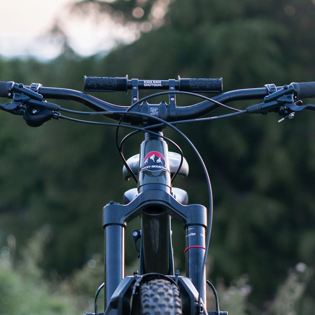 MTB Front 2.0 Kindersitz + 2.0 Lenker Combo - Schwarz