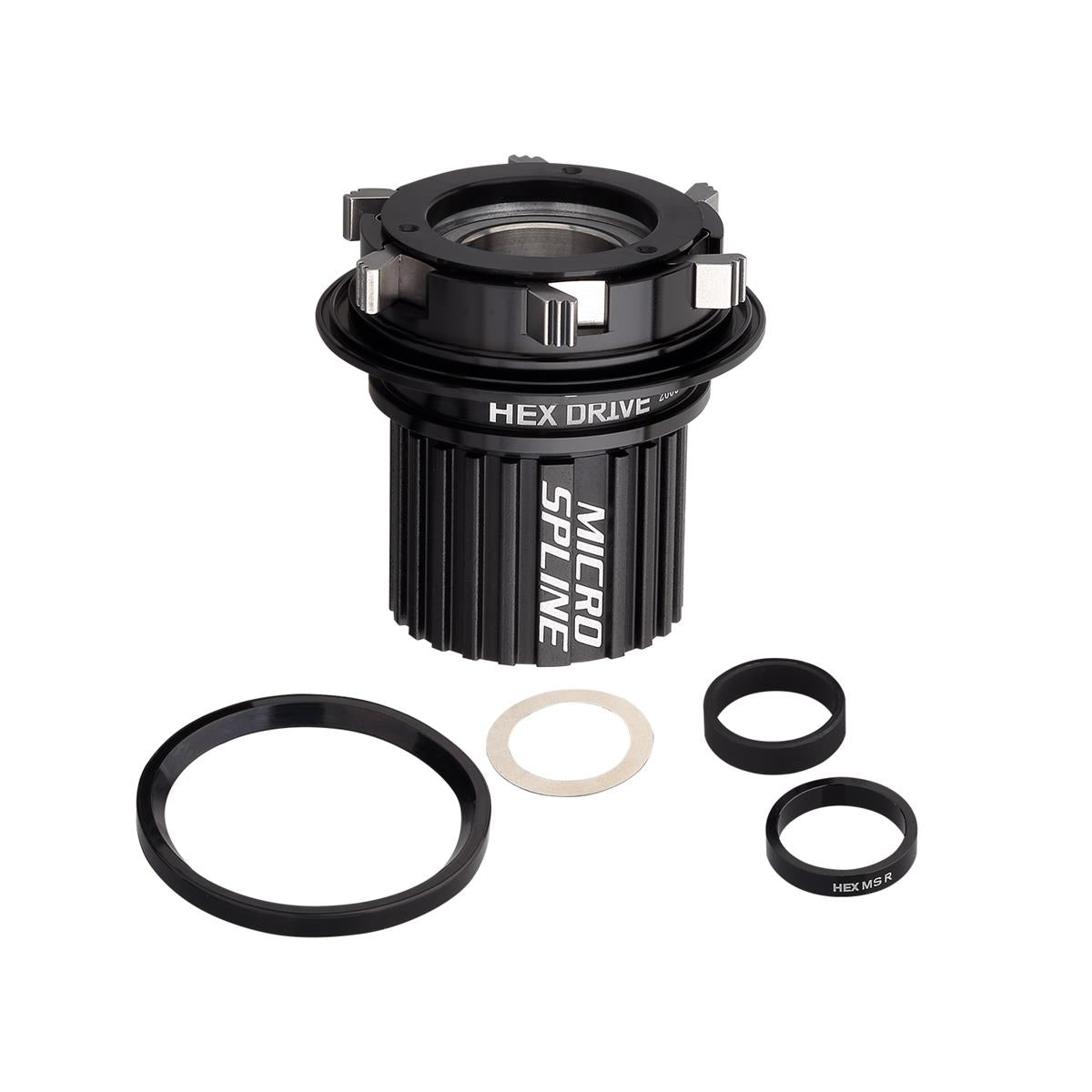 HEX Drive Microspline Freilaufkörper Set - Schwarz