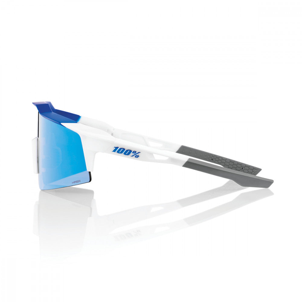 Speedcraft SL - HiPER Mirror Lens - Matte White / Metallic Blue