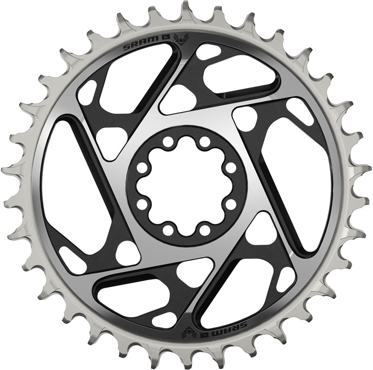 XX SL Eagle T-Type Kettenblatt, DM 3 mm Offset - schwarz/silber