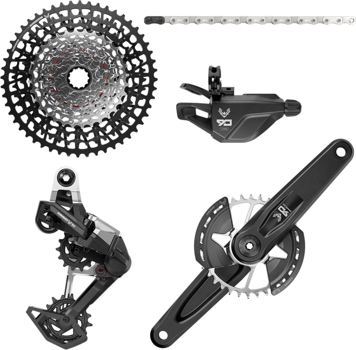 Eagle 90 T-Type MTB Kit - schwarz SRAM