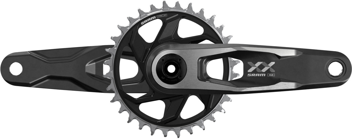 XX DH T-Type Kurbelgarnitur, 56.5mm, 7-fach - schwarz