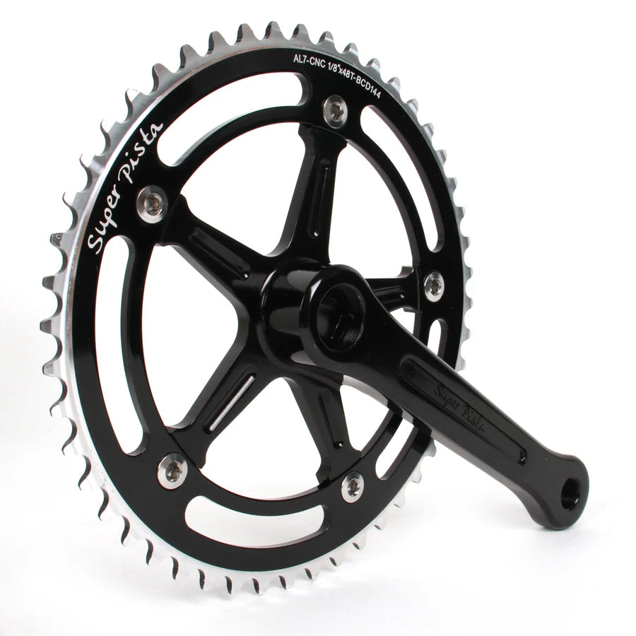 Super Pista crankset 165mm - black
