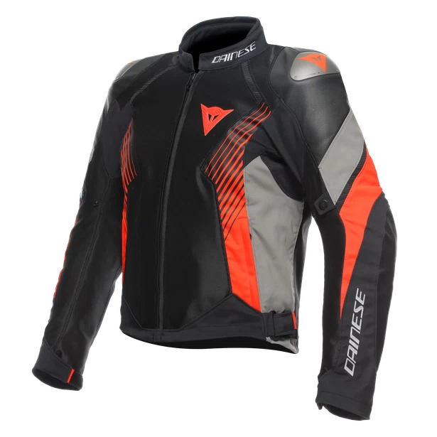 SUPER RIDER 2 Absoluteshell™ Jacke - Black/Dark-Gull-Gray/Fluo-Red