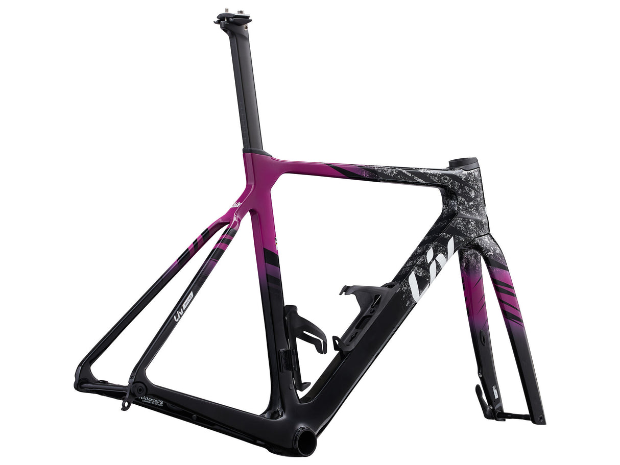 EnviLiv Advanced SL Rahmenset - Aubergine / Raw Carbon