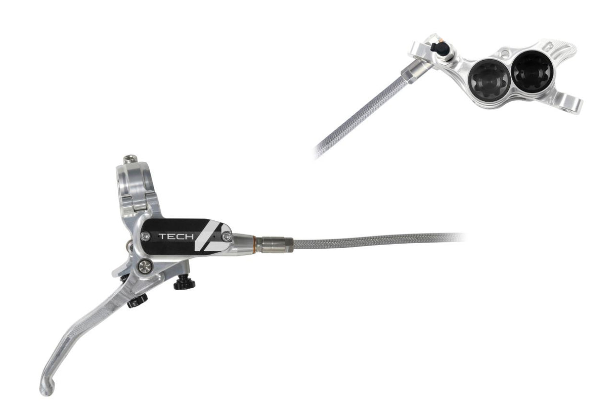 Tech 4 E4 Scheibenbremse Stahlflexleitung - silber / schwarz