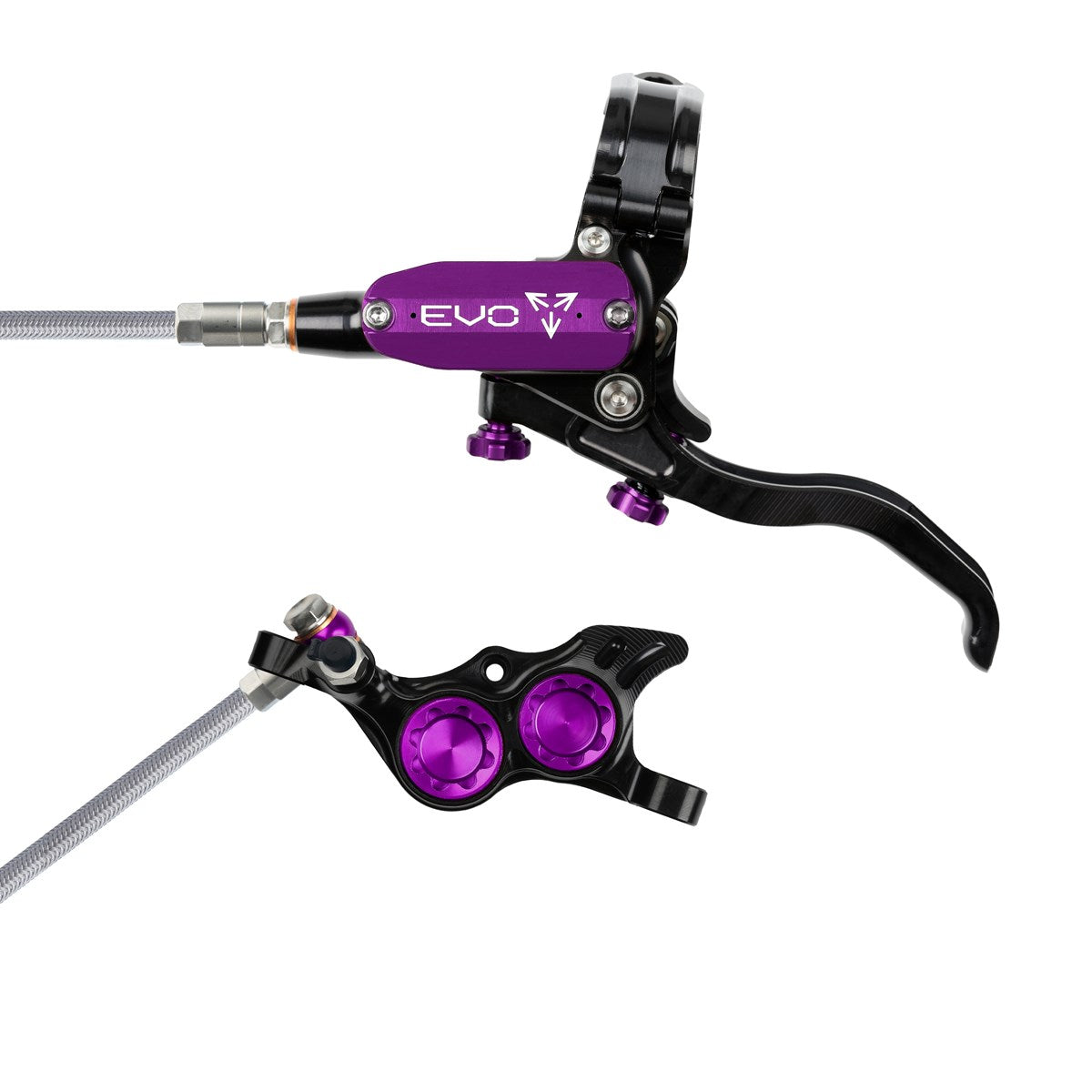 Tech 4 EVO TR4 Scheibenbremse Stahlflexleitung - schwarz/purple