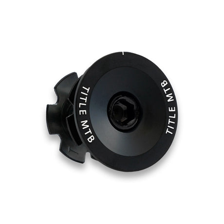 Top Cap und Gabelschraube - black