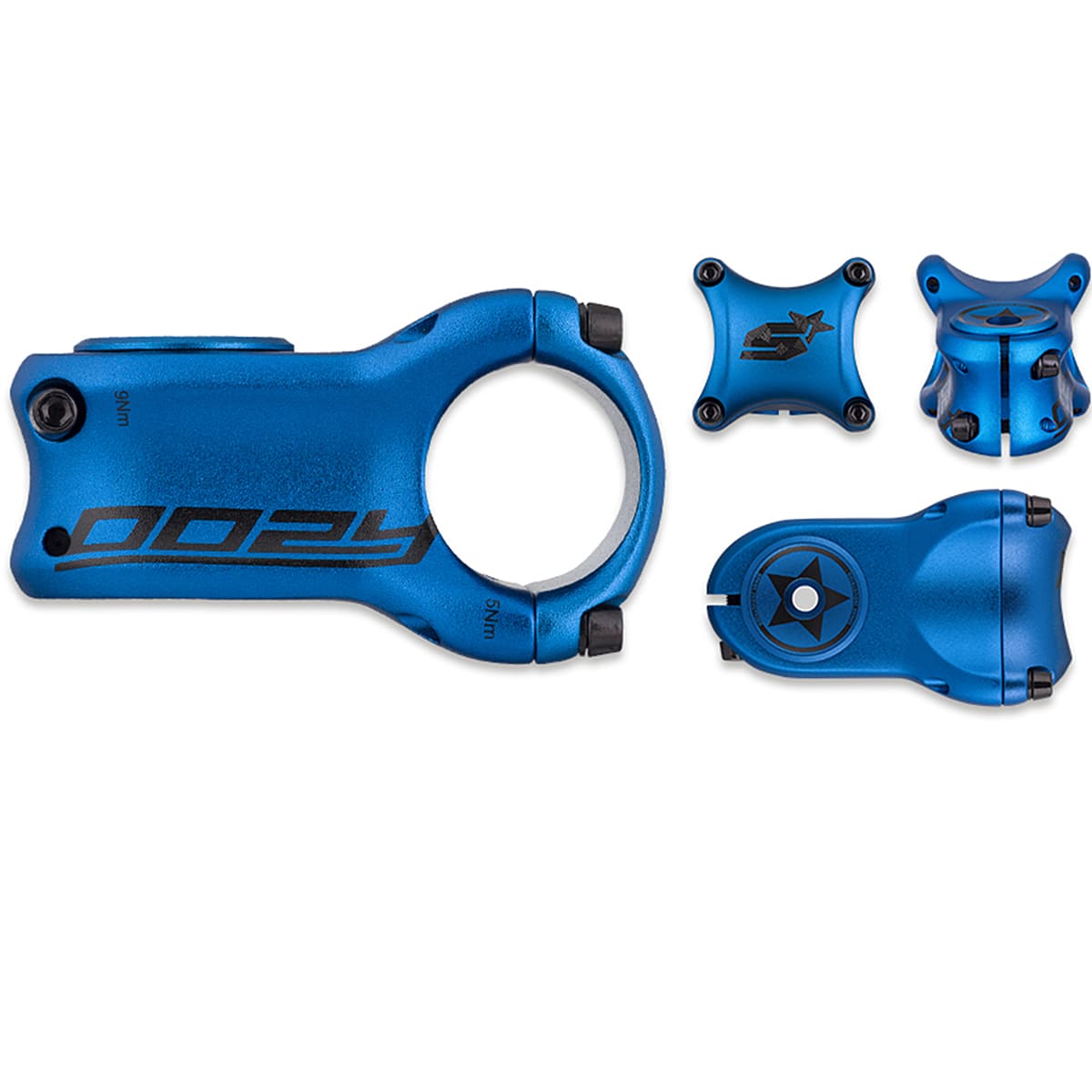 Oozy Trail Vorbau - 31,8 mm - Shotpeen - Blau