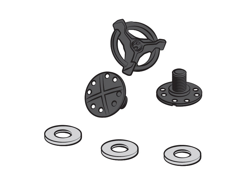 visor bolt set Xult + Xact (3 pcs bolt + washer)