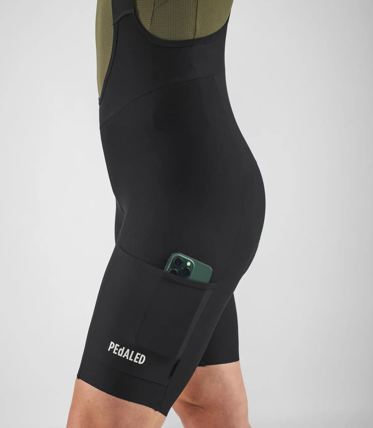 Culotte corto con tirantes Odyssey - Negro