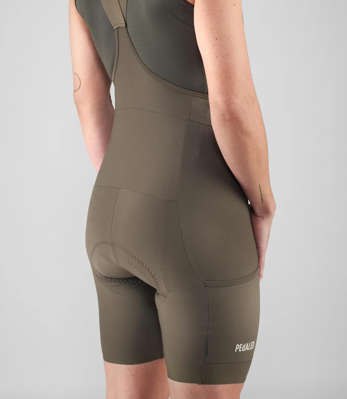 Culotte corto con tirantes Odyssey - Verde militar