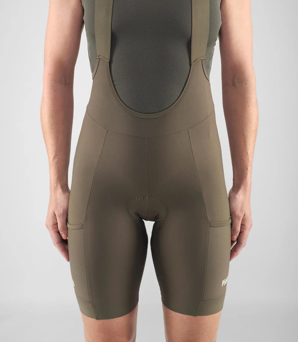 Culotte corto con tirantes Odyssey - Verde militar