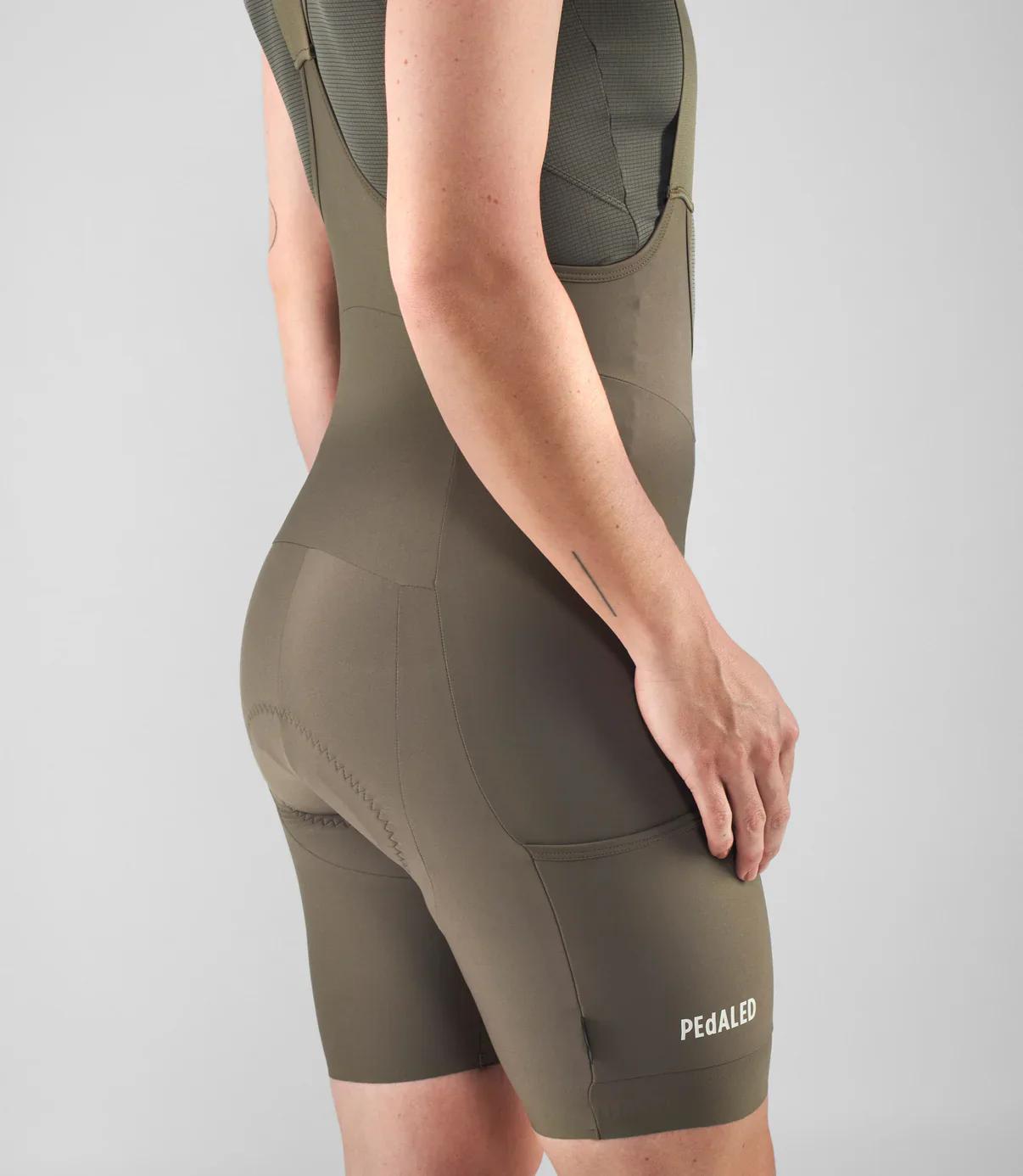 Culotte corto con tirantes Odyssey - Verde militar