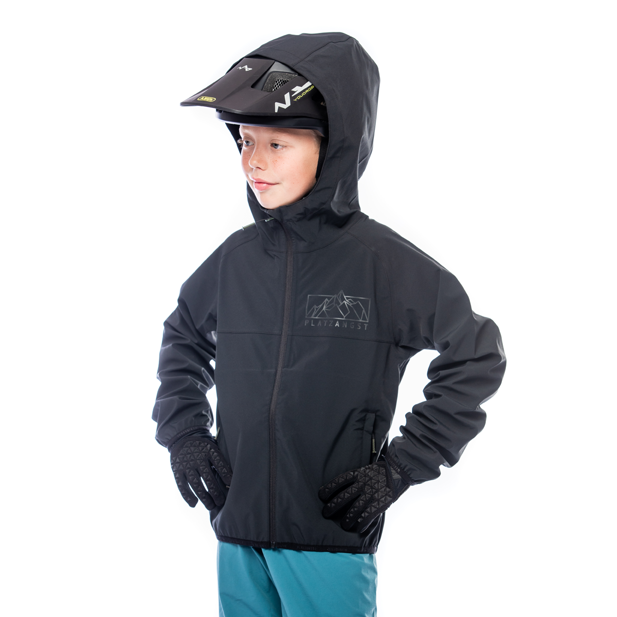 DFL Evo Regenjacke Youth - schwarz