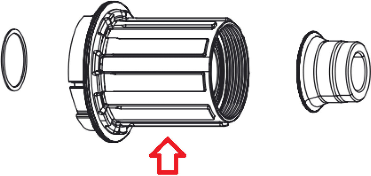 Freilauf Kit für 177 und 176 Nabe und für 177D/176D Naben 11-fach, Shimano/SRAM Zipp