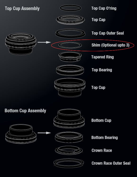 0,4 mm Alu-Shim für Headsets