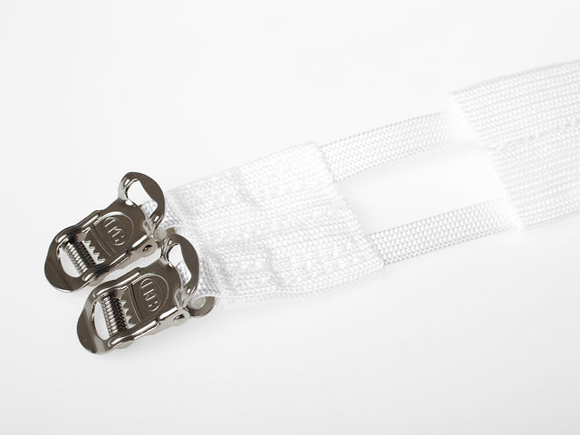 Double Nylon Straps Pedalriemen - Weiss