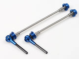 Titanium Schnellspanner VR und HR (Paar) - Blau