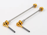 Titanium Schnellspanner VR und HR (Paar) - Gold