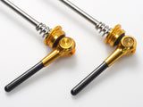Titanium Schnellspanner VR und HR (Paar) - Gold