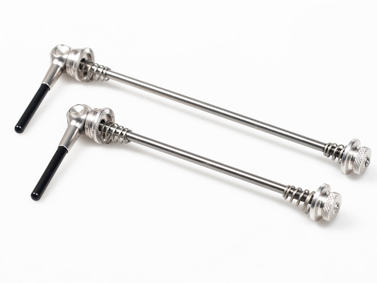 Titanium Schnellspanner VR und HR (Paar) - Silber
