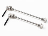 Titanium Schnellspanner VR und HR (Paar) - Silber