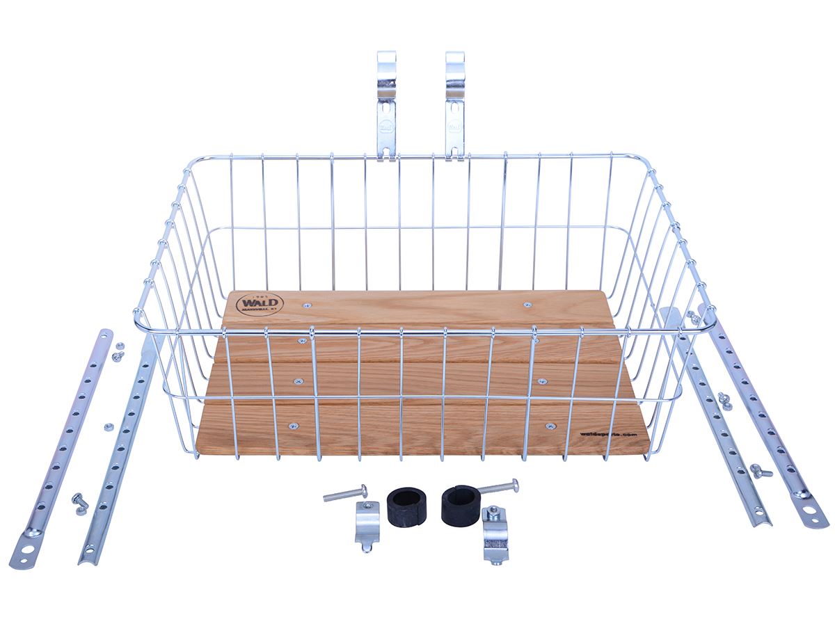 1392 Woody Large Basket - Silver
