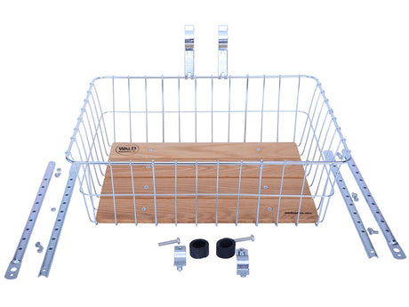 1392 Woody Large Basket - Silver