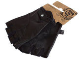 Classic Sport Leder-Fahrradhandschuhe - schwarz