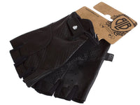 Classic Sport Leder-Fahrradhandschuhe - schwarz